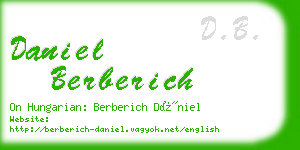 daniel berberich business card